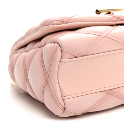 Louis Vuitton Lambskin Malletage Top Handle GO-14 MM Raspberry 8 of 10