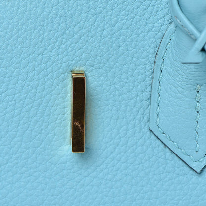 Hermes Togo Birkin 30 Bleu Atoll 23 of 35