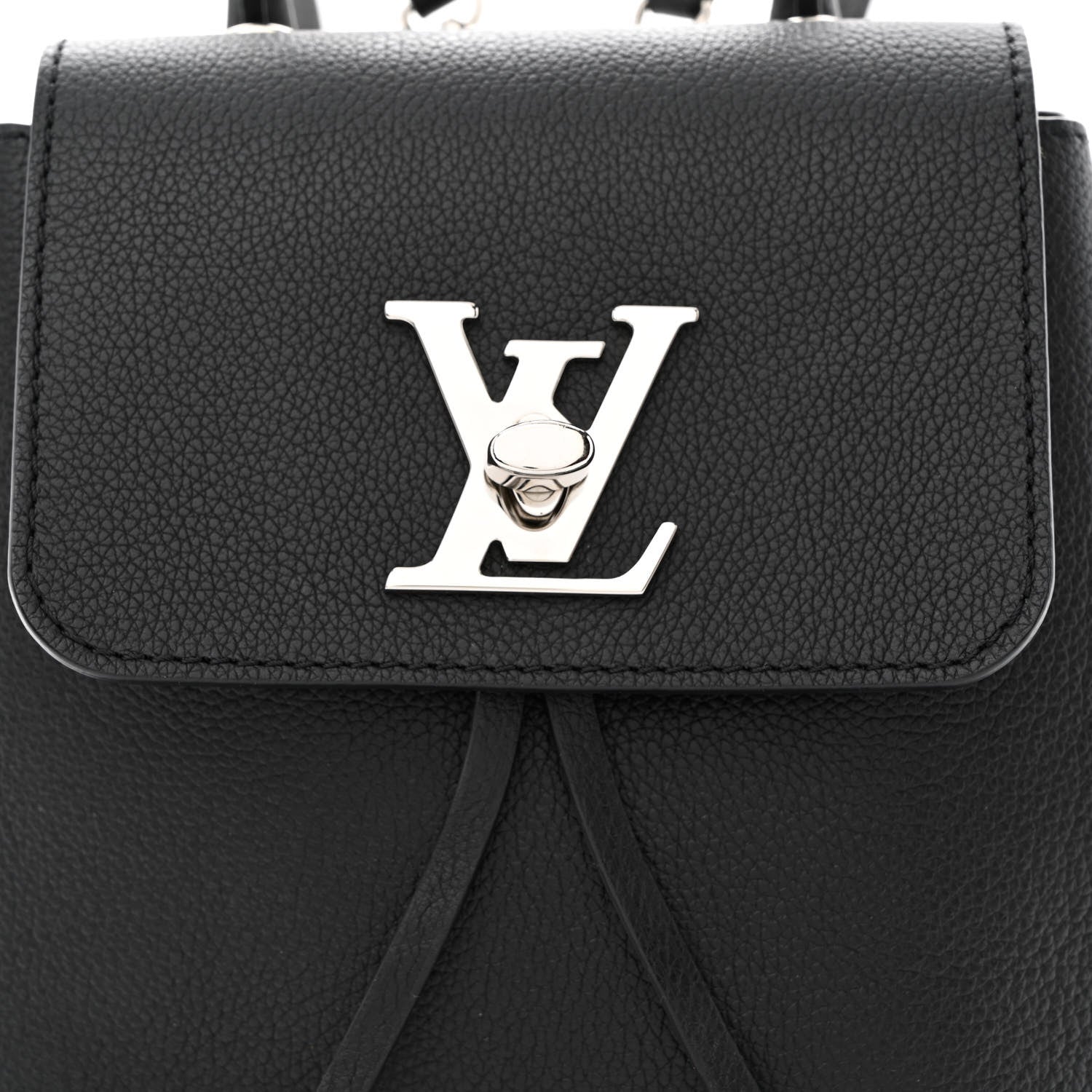 Louis Vuitton Calfskin Lockme Mini Backpack Black 8 of 10