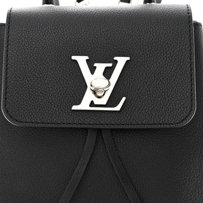 Louis Vuitton Calfskin Lockme Mini Backpack Black 8 of 10