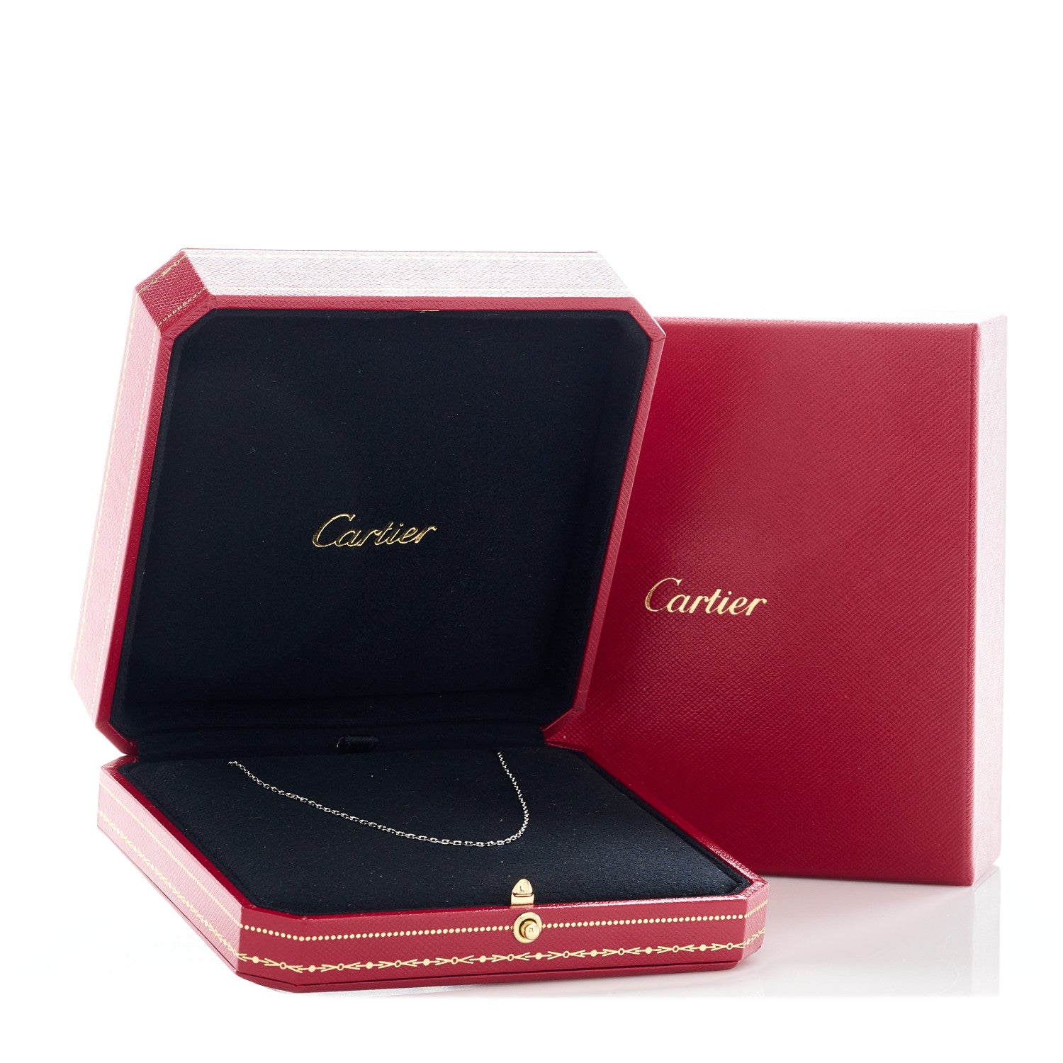 Cartier 18K White Gold Chain Necklace 2 of 5