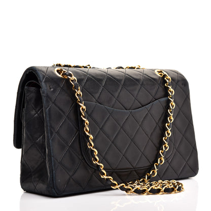 Chanel Lambskin Quilted Medium Double Flap Black 3 of 10