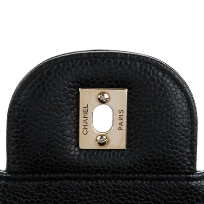 Chanel Caviar Quilted Jumbo Single Flap Black 6 of 8