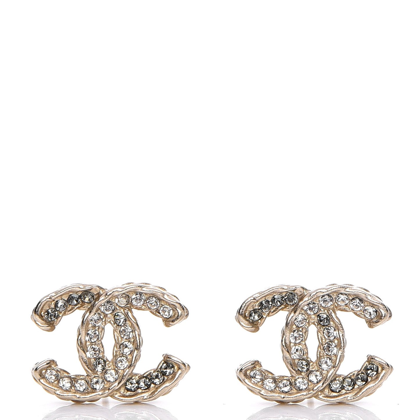 Crystal Timeless CC Earrings Gold