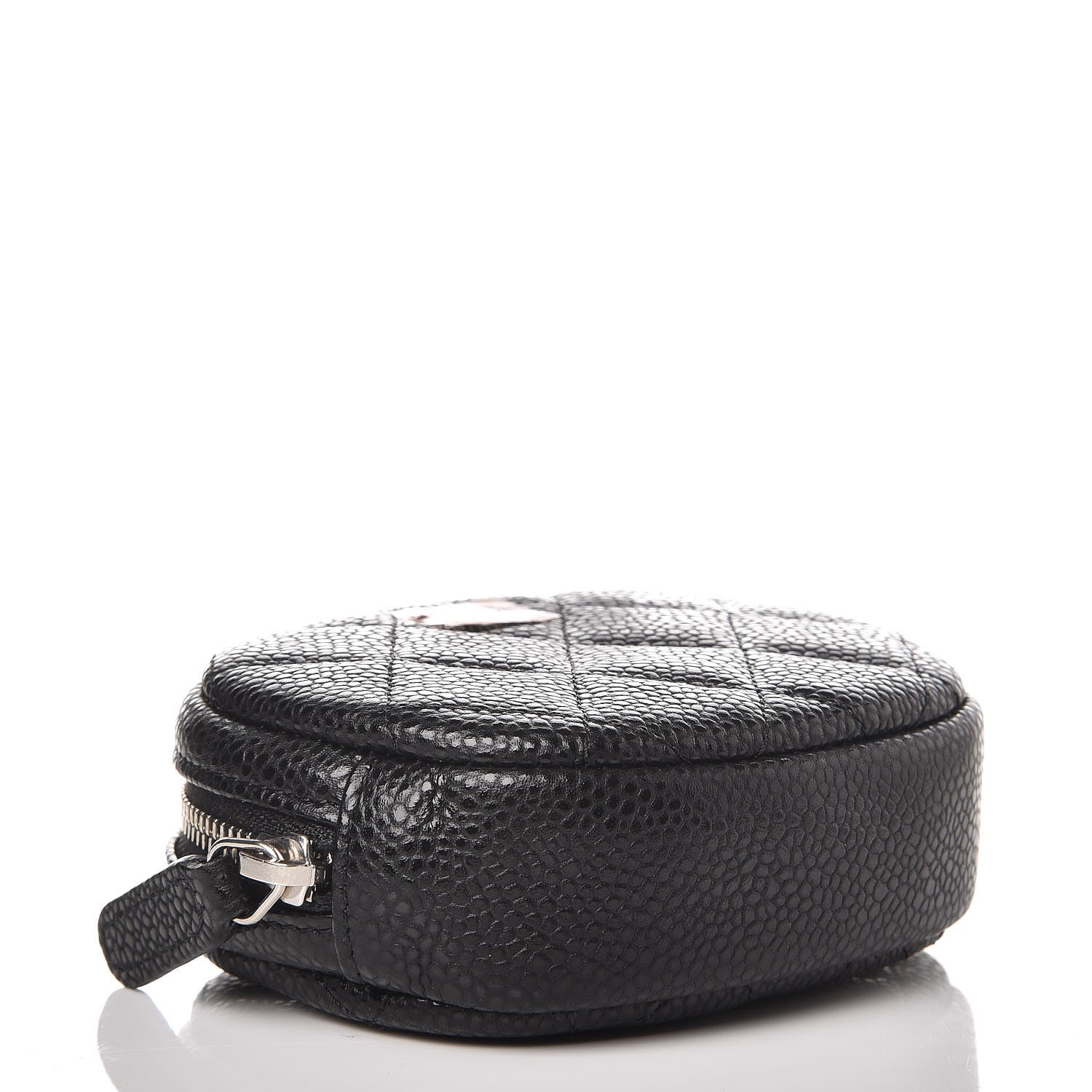 Chanel Caviar Quilted Zip Around Classic Coin Purse Black 4 of 8