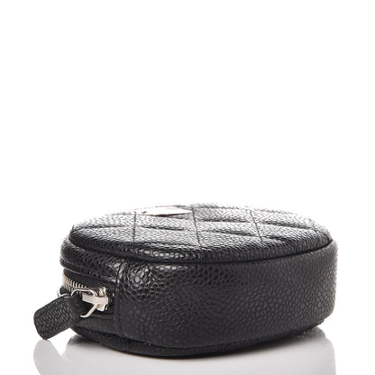 Chanel Caviar Quilted Zip Around Classic Coin Purse Black 4 of 8
