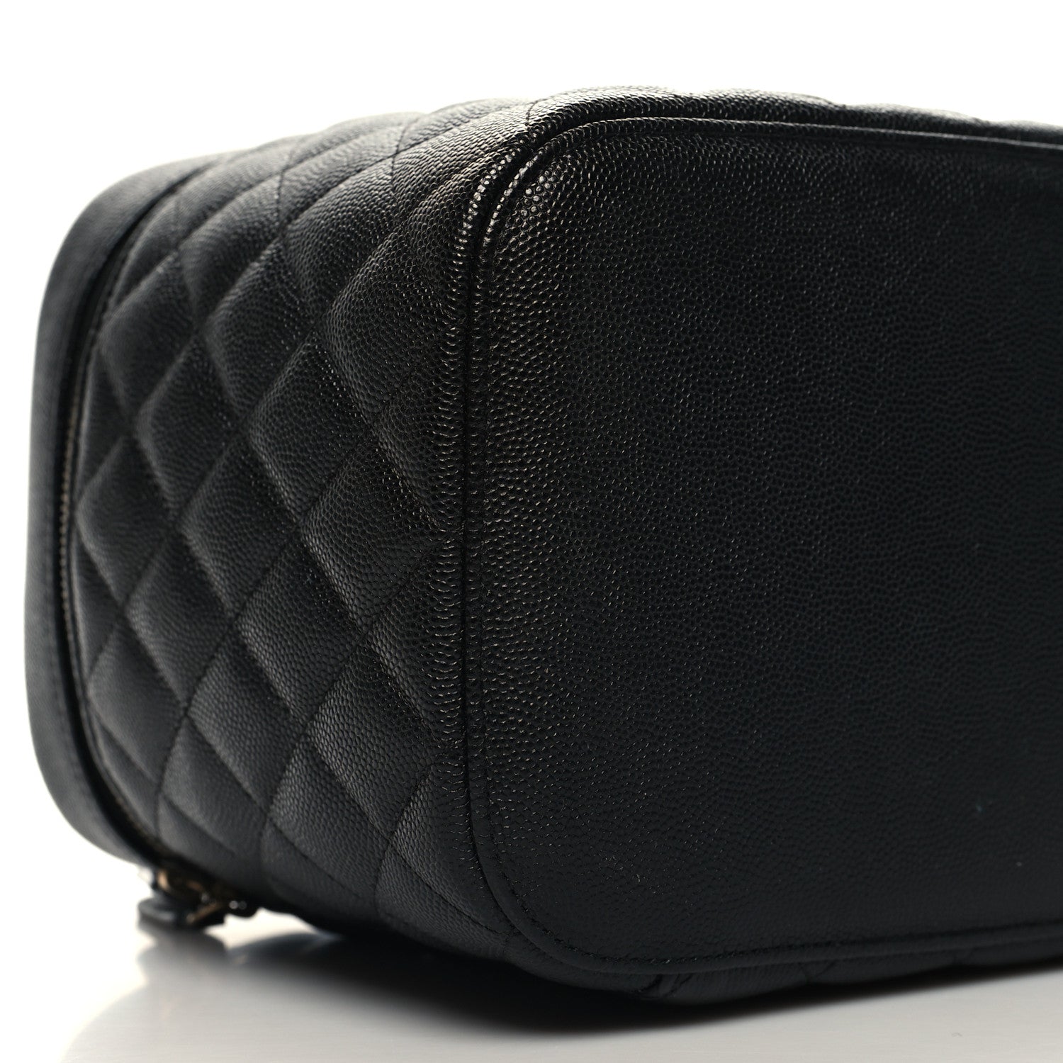 Chanel Caviar Quilted Large Vanity Pouch Navy 9 of 10