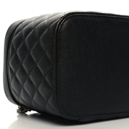 Chanel Caviar Quilted Large Vanity Pouch Navy 9 of 10