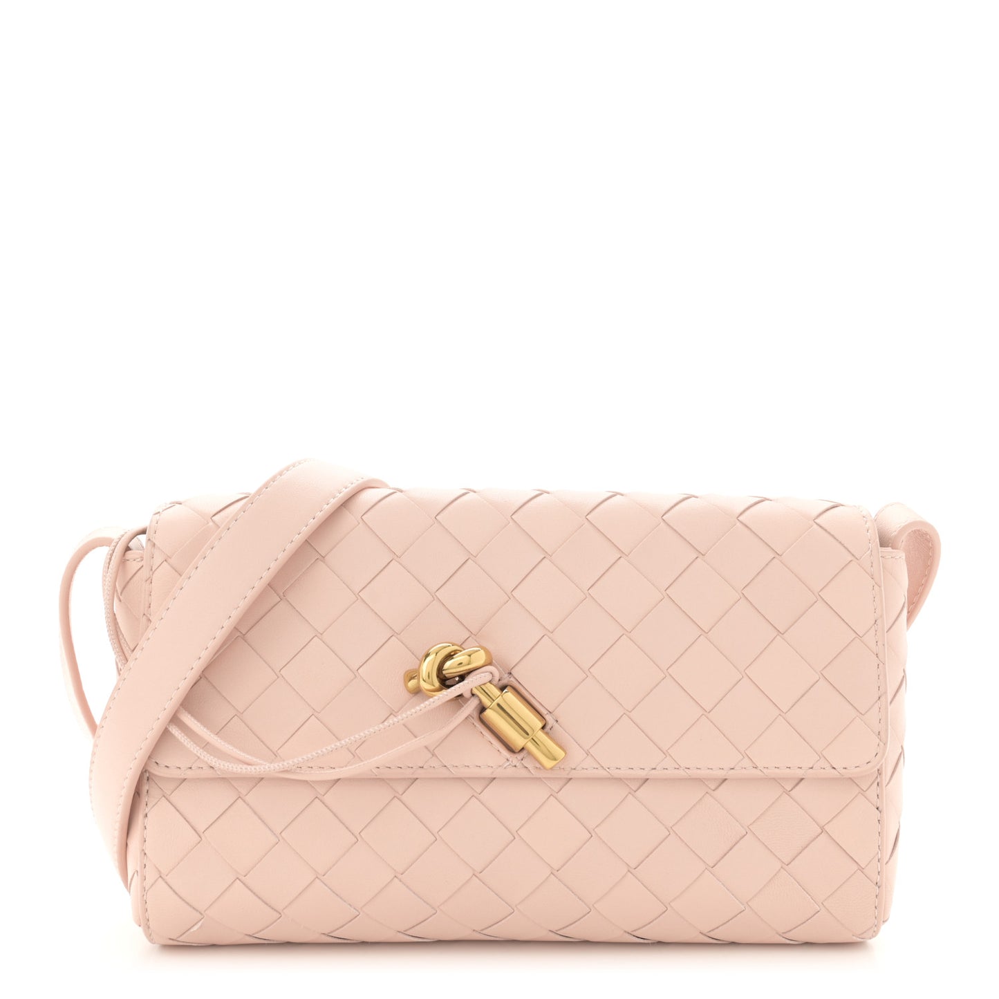 Nappa Intrecciato Mini Andiamo Crossbody Bag Lotus