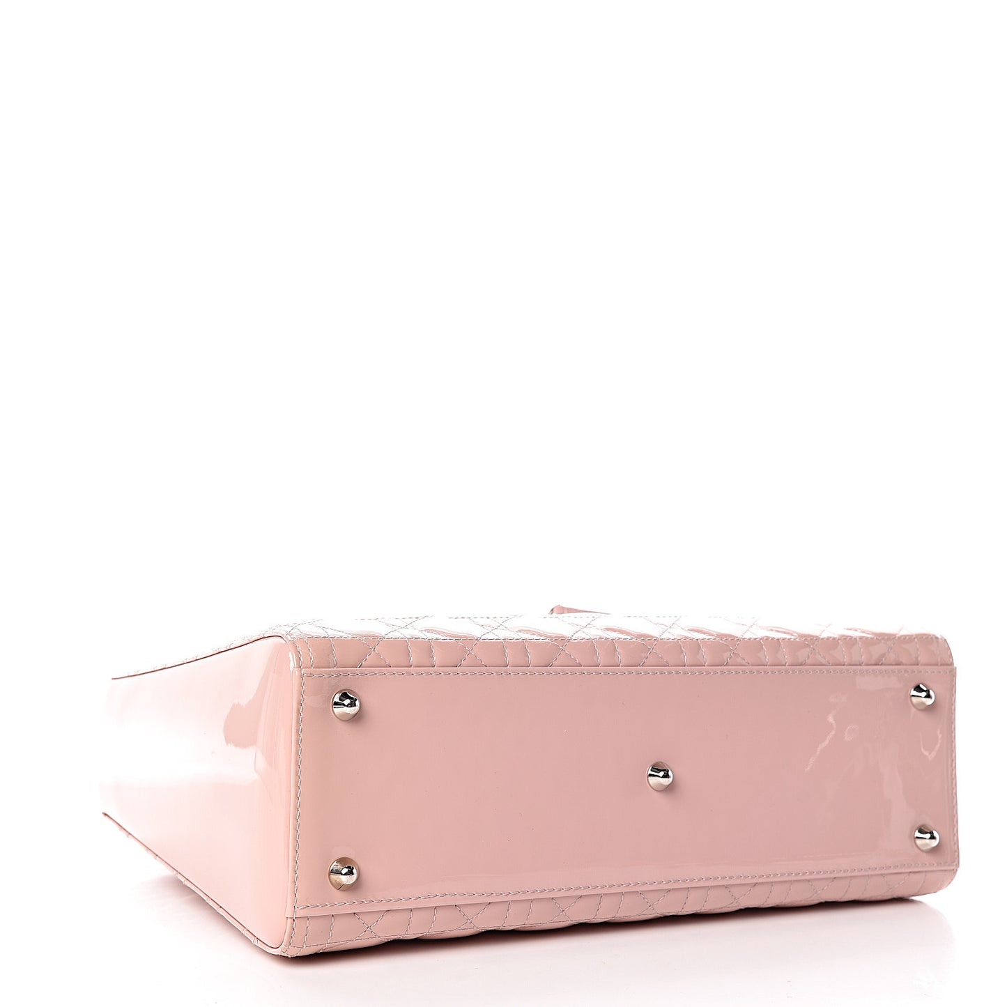 Patent Cannage Large Lady Dior Light Pink