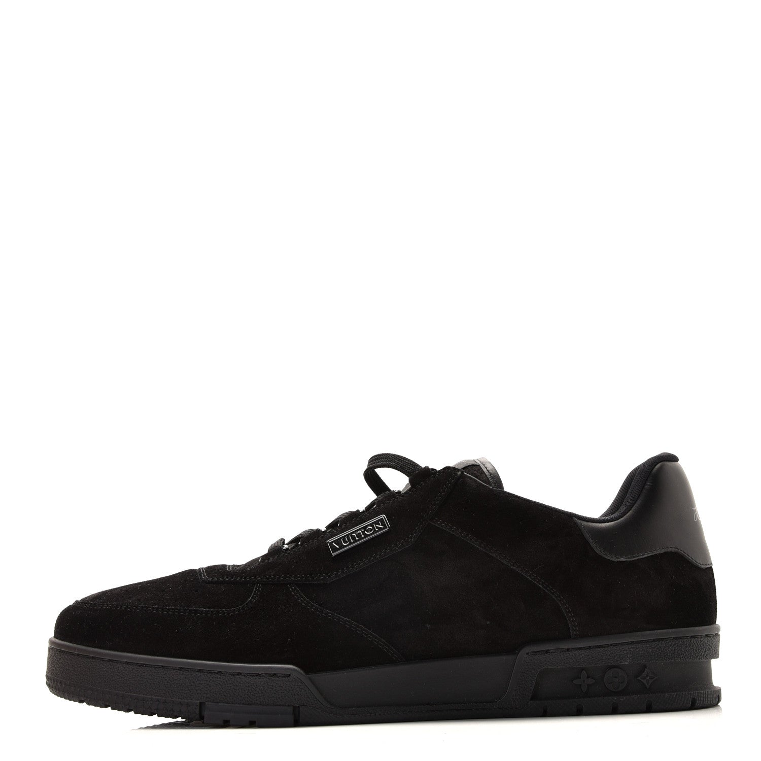 Louis Vuitton Suede Uniform Sneakers 10 Black 1 of 9
