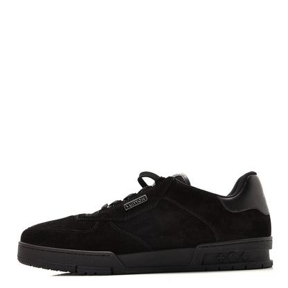 Louis Vuitton Suede Uniform Sneakers 10 Black 1 of 9