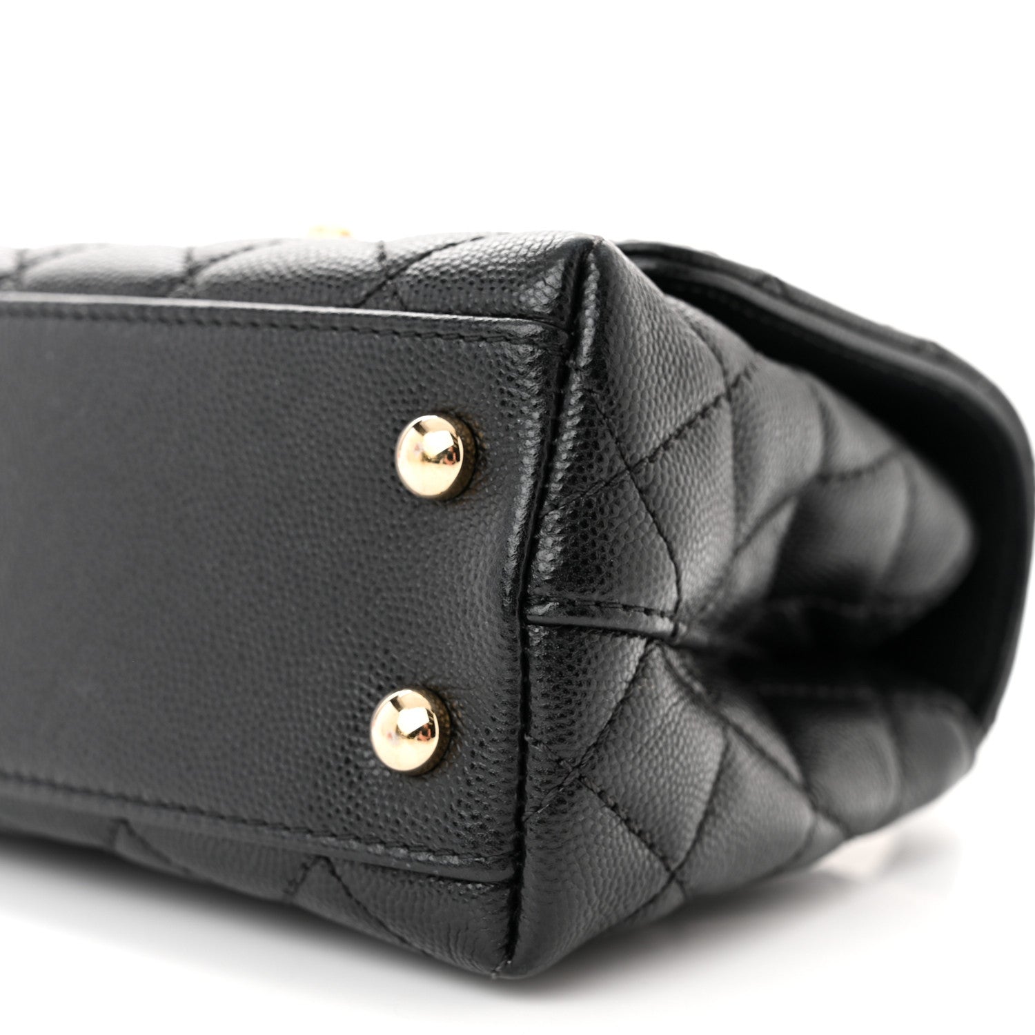 Chanel Caviar Quilted Extra Mini Coco Handle Flap Black 10 of 11