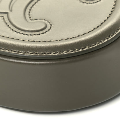 Celine Smooth Calfskin Cuir Small Triomphe Oval Purse Crossbody Light Jade 9 of 10