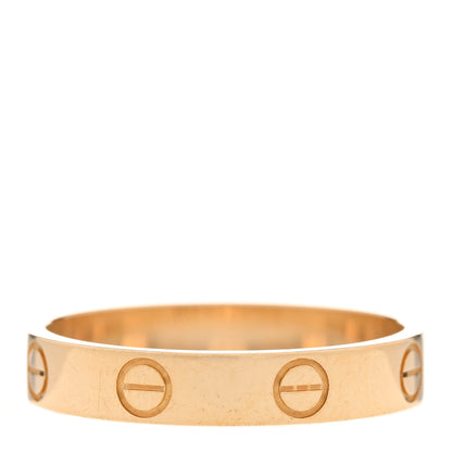 Cartier 18K Yellow Gold 3.5mm LOVE Wedding Band Ring 56 7.5 3 of 6