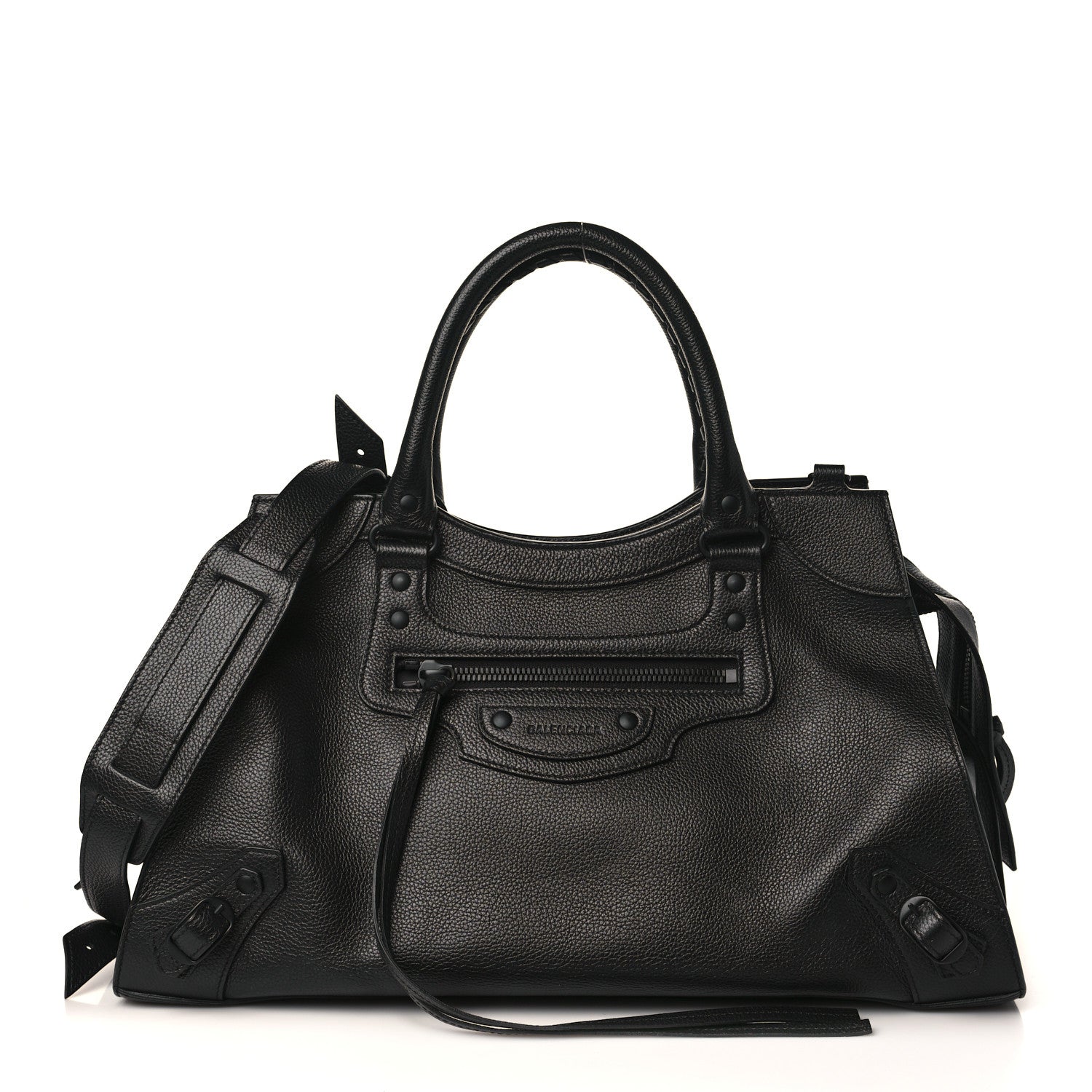 Balenciaga Grained Calfskin Neo Classic Black Hardware Medium City Black 1 of 10