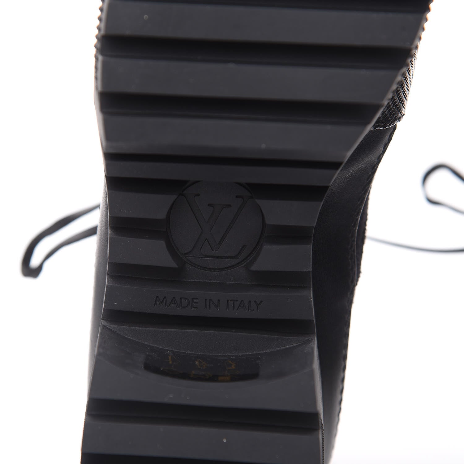 Louis Vuitton Suede Calfskin Monogram LV Black Heart Laureate Platform Desert Boots 36 Black 6 of 8