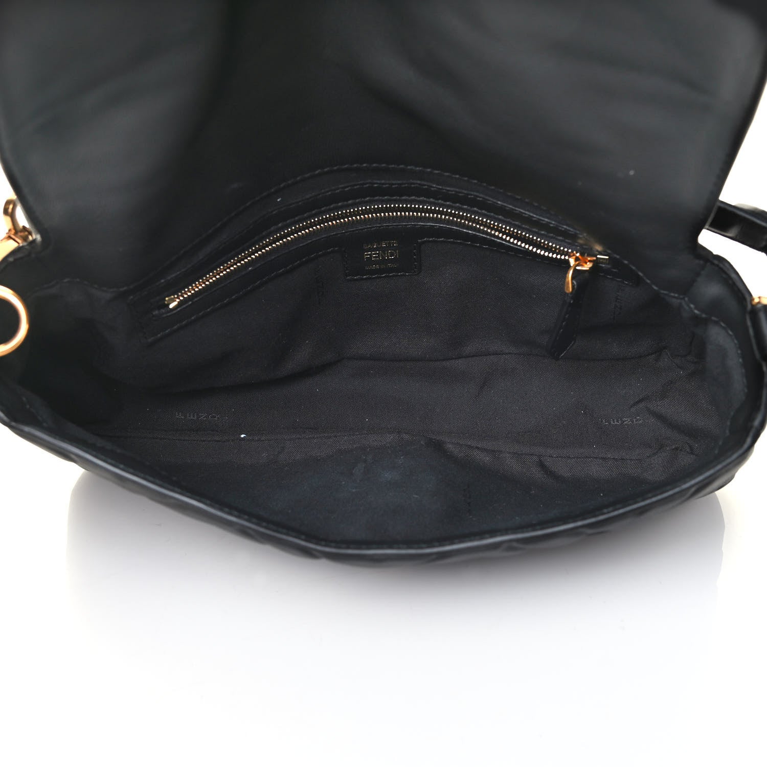 Fendi Nappa FF 1974 Embossed Baguette Black 4 of 6