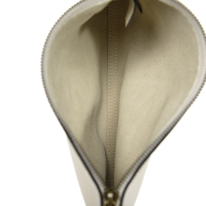Gucci Pebbled Calfskin Medium Logo Portfolio Clutch White 5 of 7