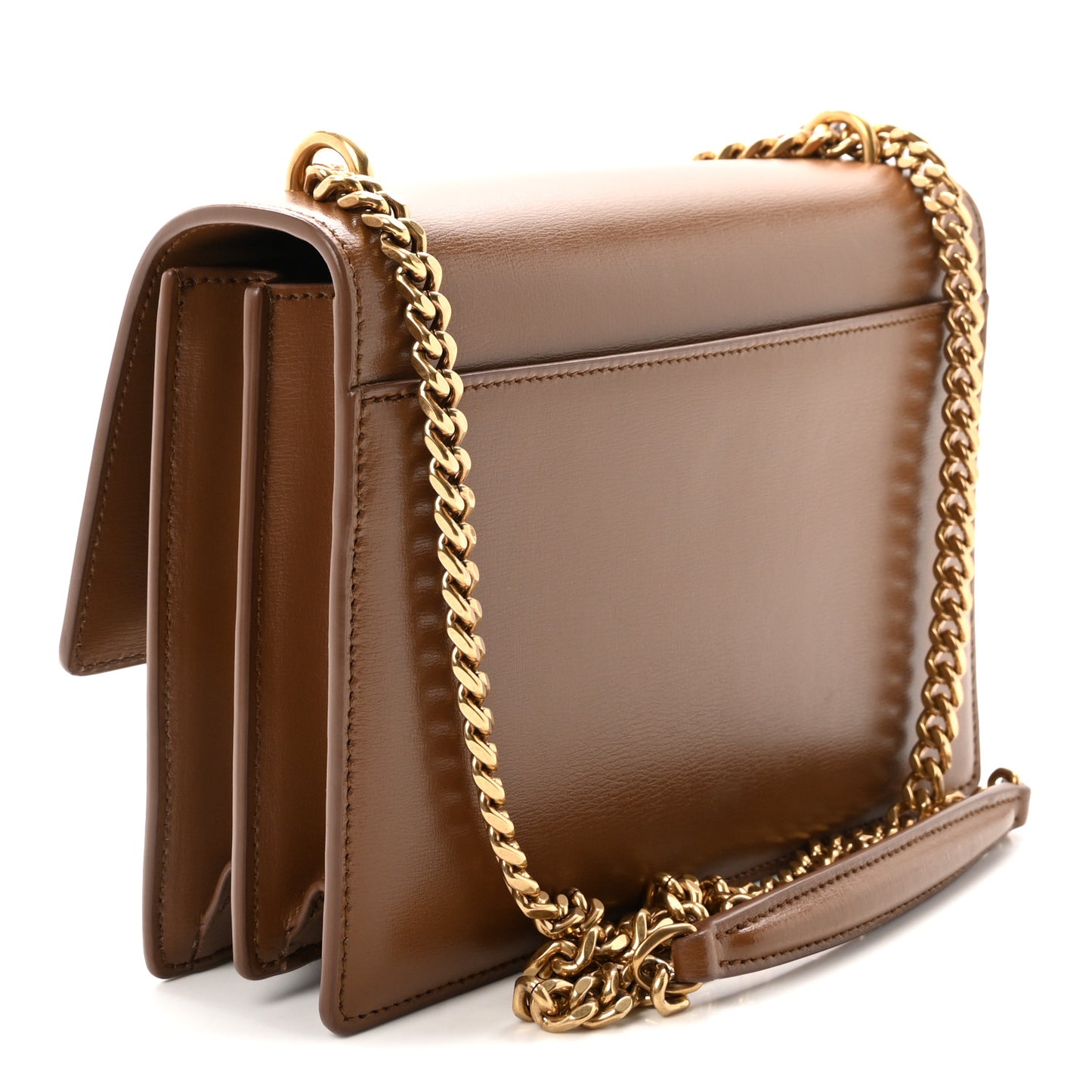Smooth Calfskin Medium Monogram Sunset Satchel Fox