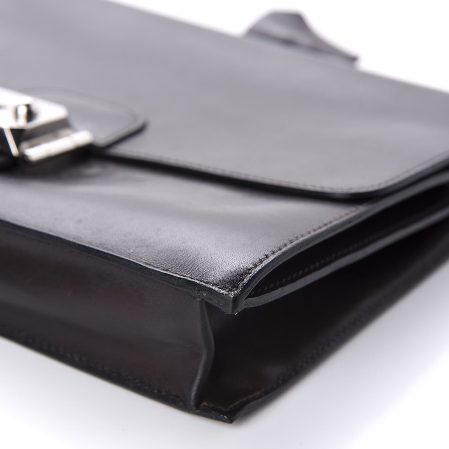 Hermes Box Jet Pochette Clutch Chocolate 7 of 10