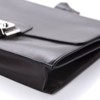 Hermes Box Jet Pochette Clutch Chocolate 7 of 10