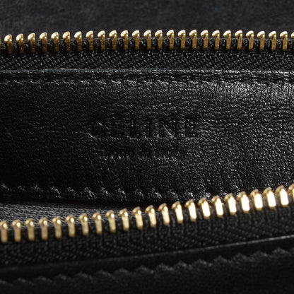 Celine Lambskin Large Trio Crossbody Bag Black 6 of 8