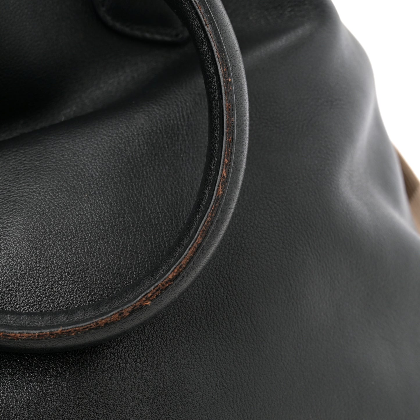 Smooth Calfskin Medium Sartorial Banner Tote Black