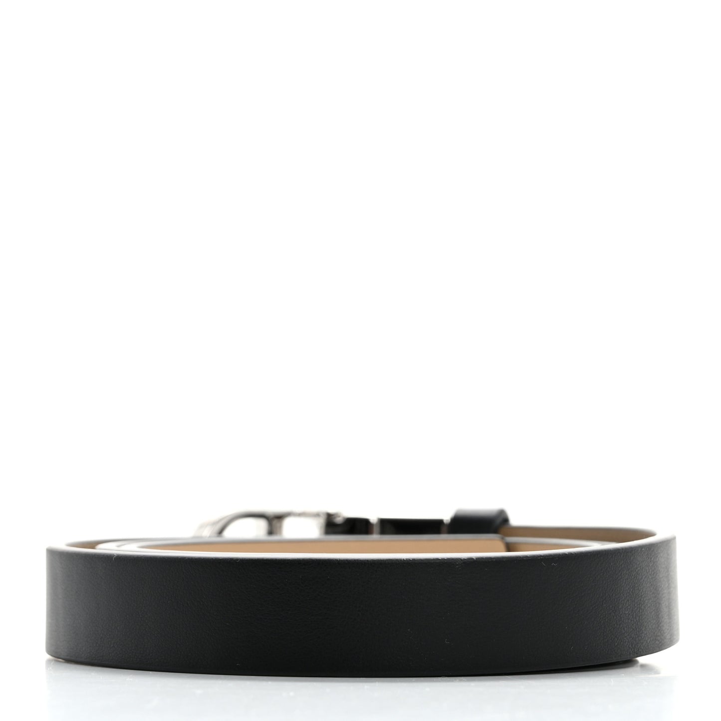 Calfskin 30 Montaigne Reversible Belt Black Beige