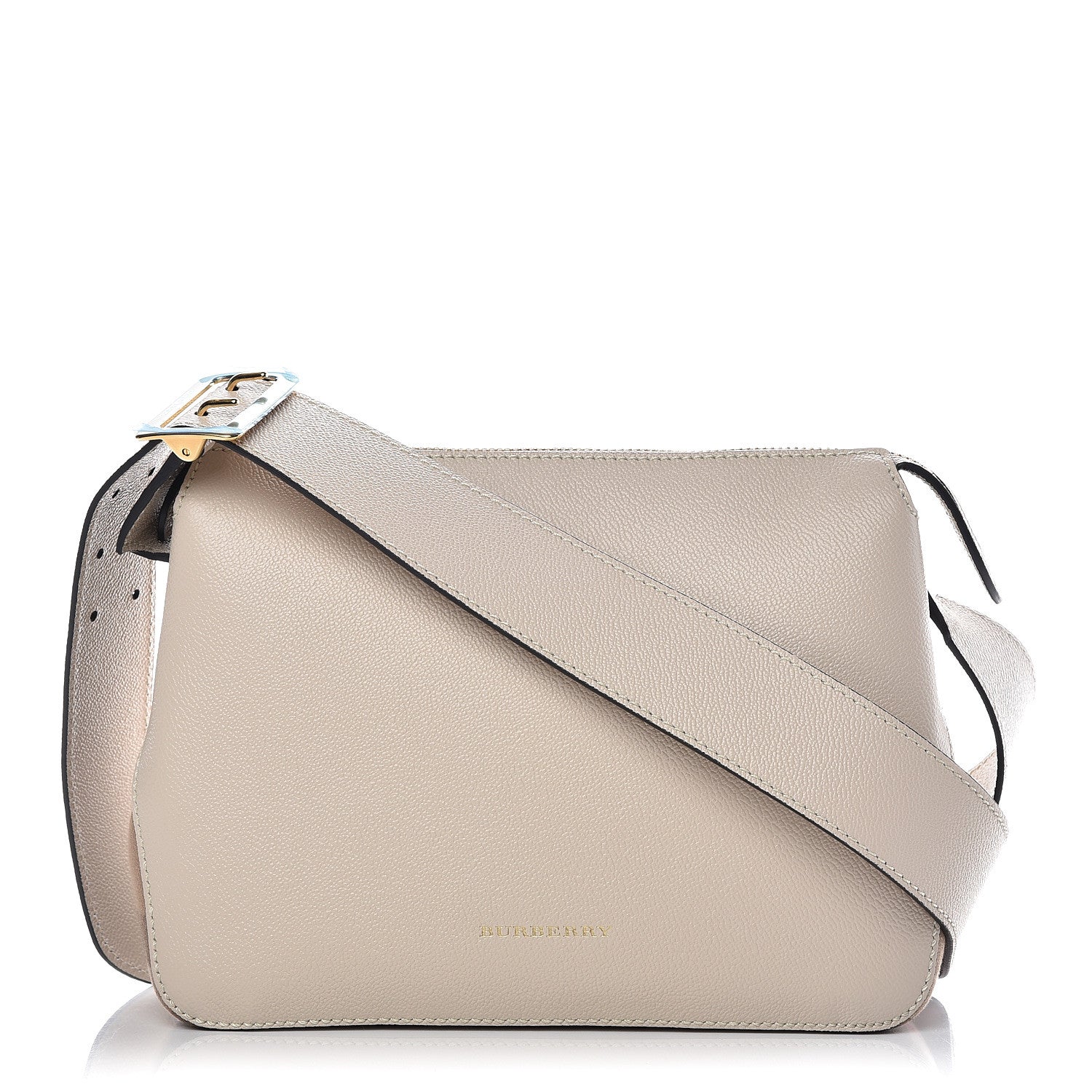 Burberry Soft Grain Calfskin House Check Small Helmsley Crossbody Limestone 1 of 10