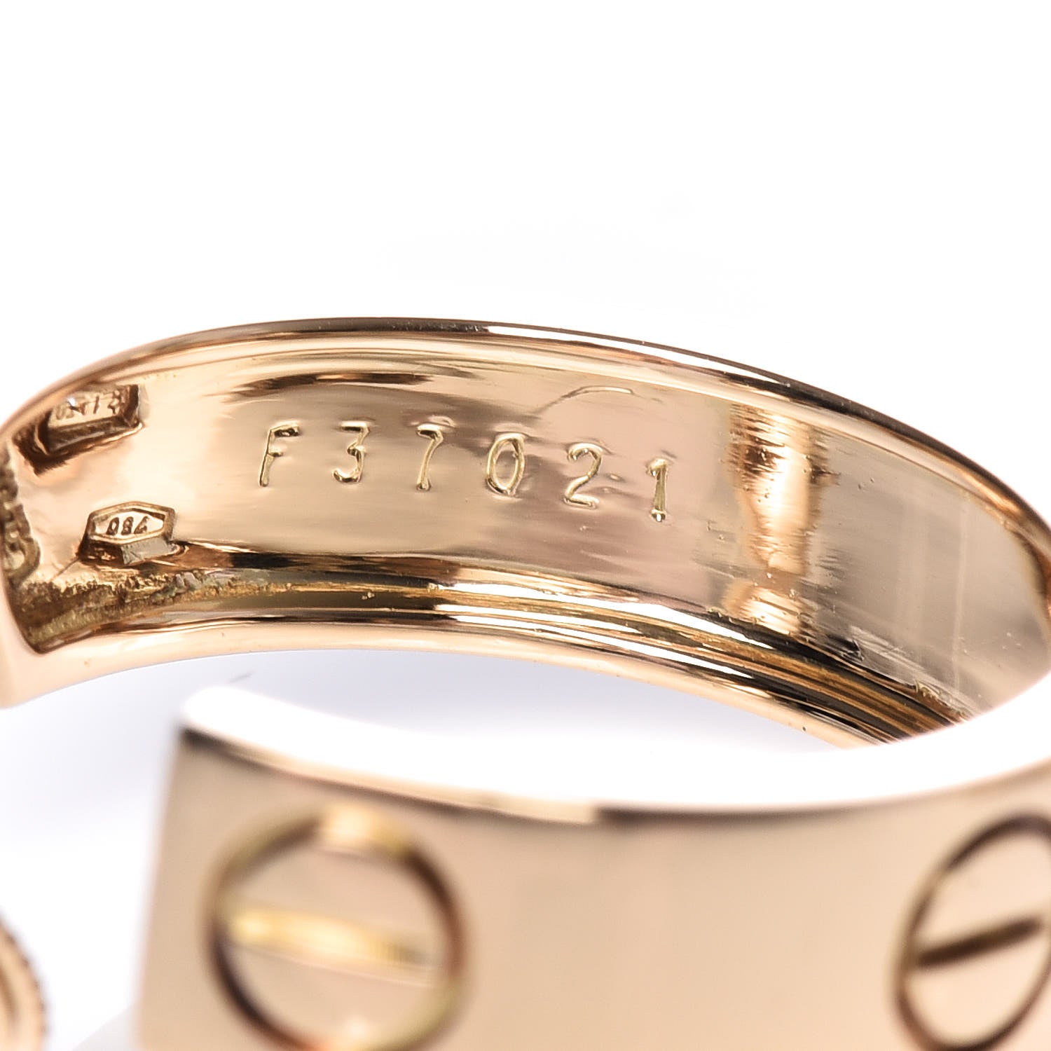 Cartier 18K Yellow Gold 5.5mm LOVE Hoop Earrings 4 of 9