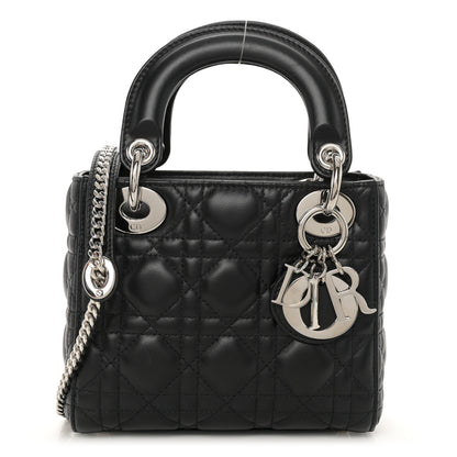 Christian Dior Lambskin Cannage Mini Lady Dior Black 1 of 11
