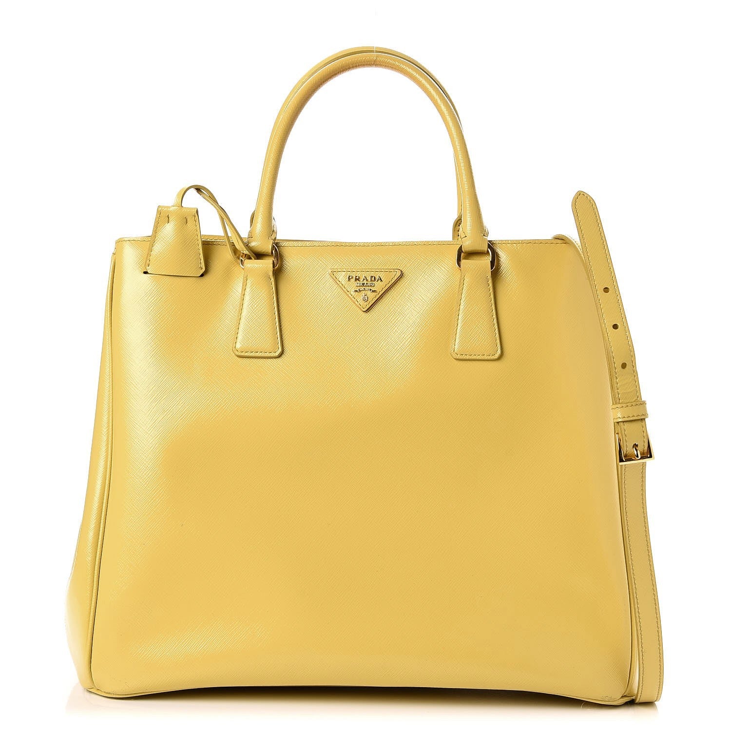 Prada Saffiano Vernice Tote Ananas 1 of 12