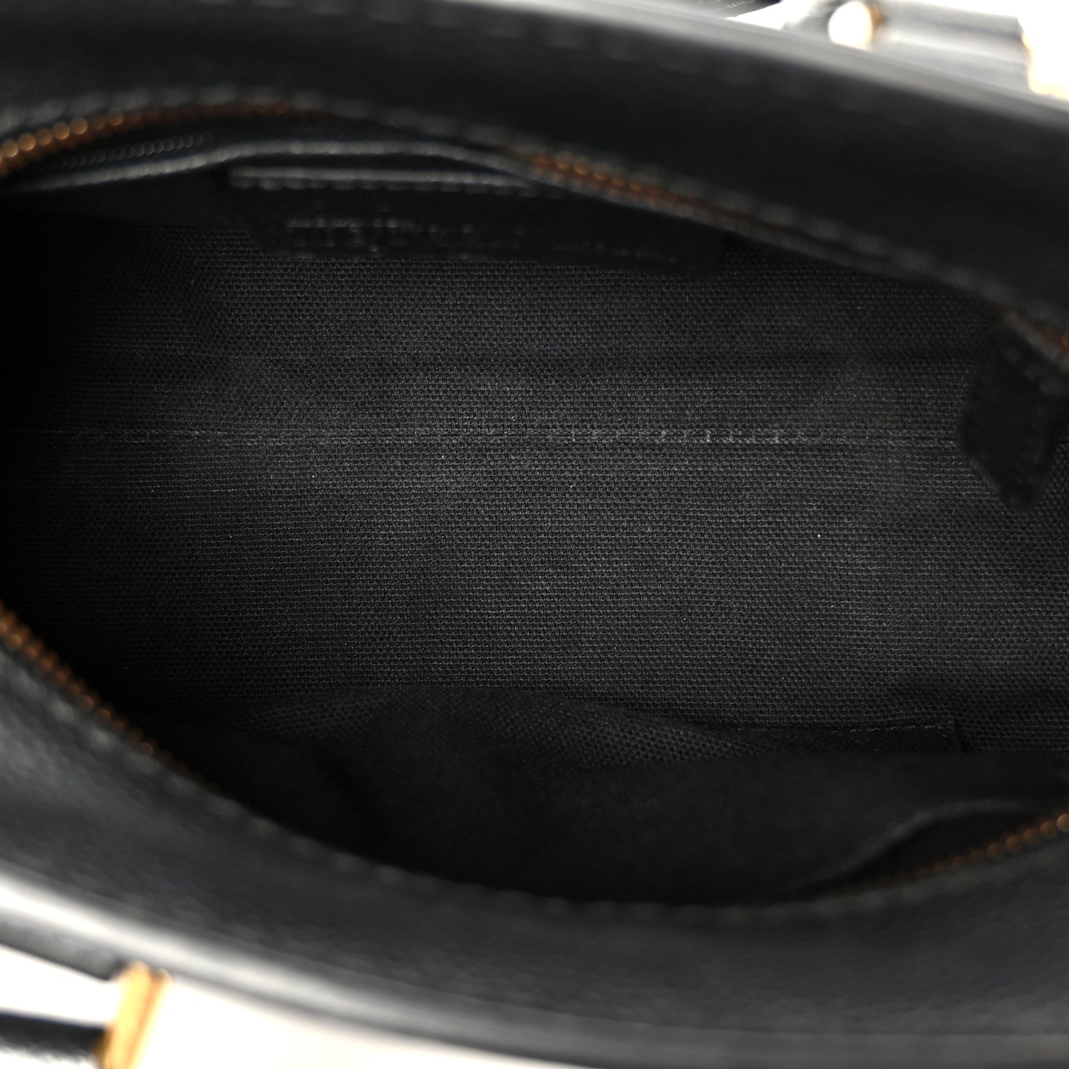 Alexander McQueen Pebbled Calfskin Mini Skull Padlock Zip Around Tote Black 5 of 11