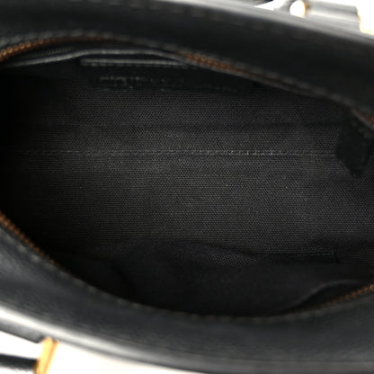 Alexander McQueen Pebbled Calfskin Mini Skull Padlock Zip Around Tote Black 5 of 11
