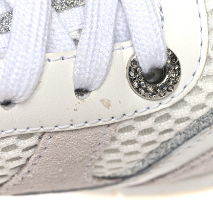 Jimmy Choo Mesh Suede Calfskin Java Sneakers 36.5 White 12 of 12