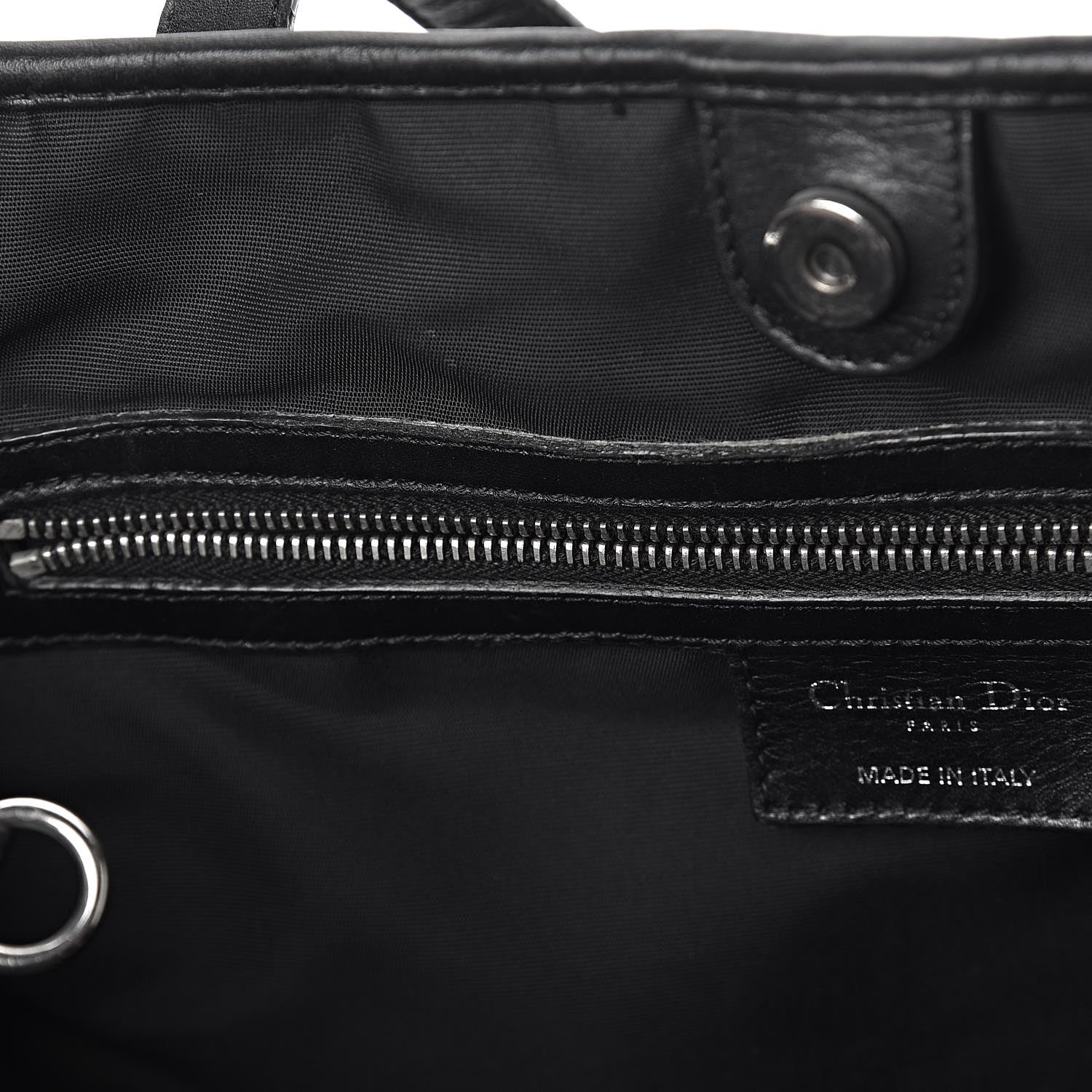 Christian Dior Coated Canvas Cannage Medium Panarea Tote Black 8 of 19