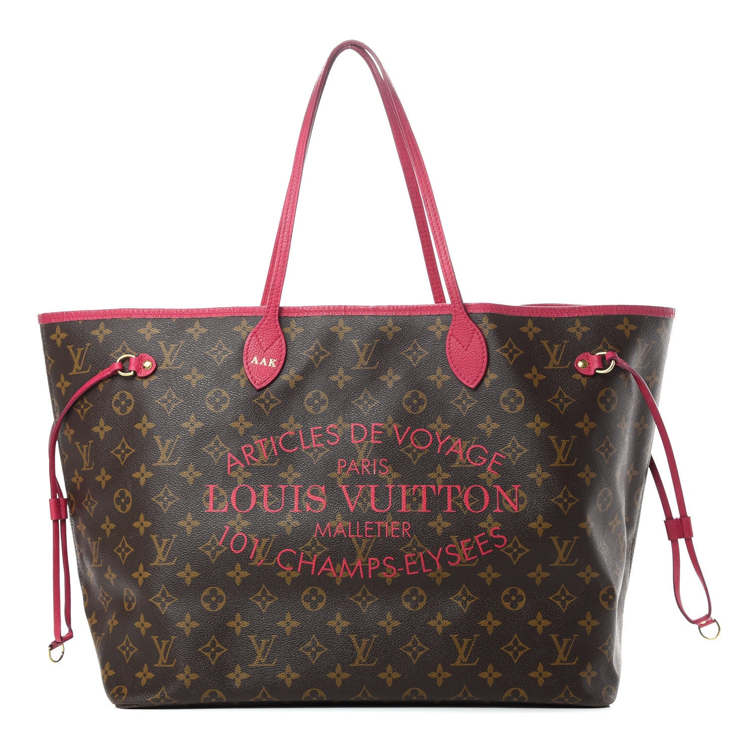 Louis Vuitton Monogram Articles de Voyage Ikat Neverfull GM Rose Indien 1 of 18