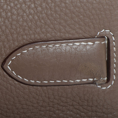 Hermes Taurillon Clemence Jypsiere 34 Etoupe 12 of 18
