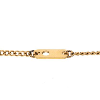 Louis Vuitton Metal Crystal LV Paris Map Necklace Gold 9 of 9