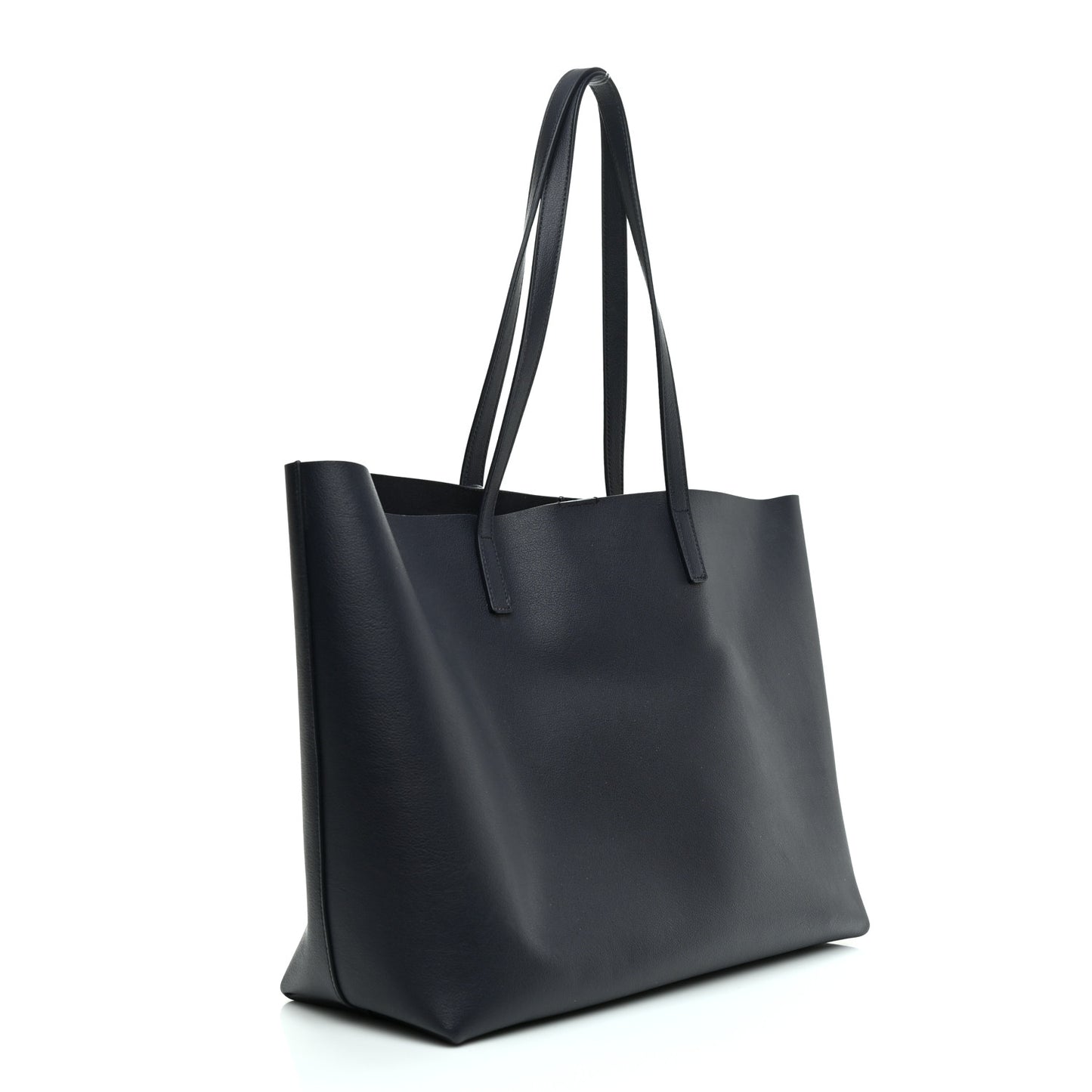 Calfskin Large Shopping Tote Deep Marine