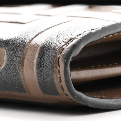 Fendi Vitello Soft F is Fendi Bi-Color FF 1974 Embossed Continental Envelope Wallet On Chain Maya Black 11 of 12