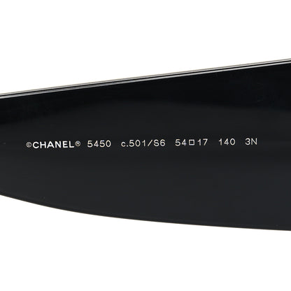 Chanel Acetate CC Logo Sunglasses 5450 Black 5 of 9