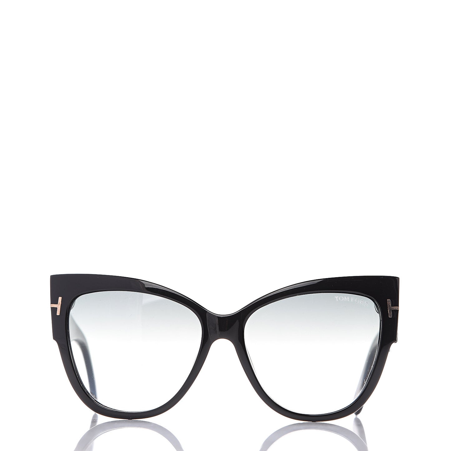 Acetate Anoushka Cat Eye Sunglasses TF371 Black