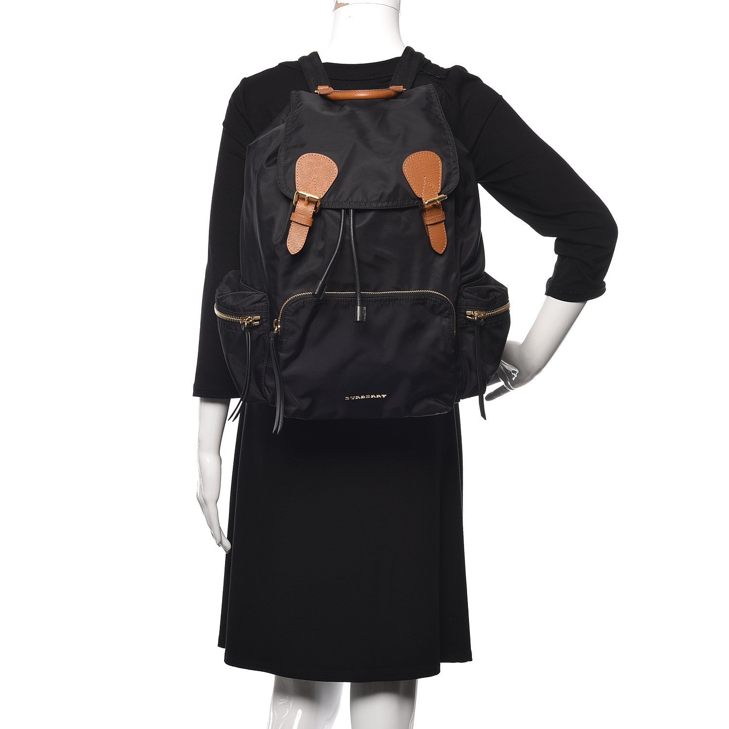 Burberry Nylon Large Rucksack Backpack Black 2 of 10