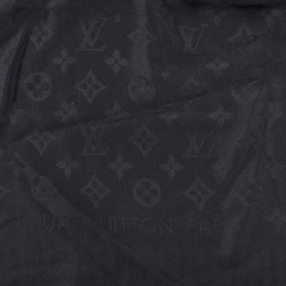 Louis Vuitton Silk Cashmere My Everything Monogram Shawl Black 2 of 3