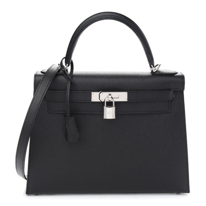 Hermes Epsom Kelly Sellier 28 Black 1 of 12