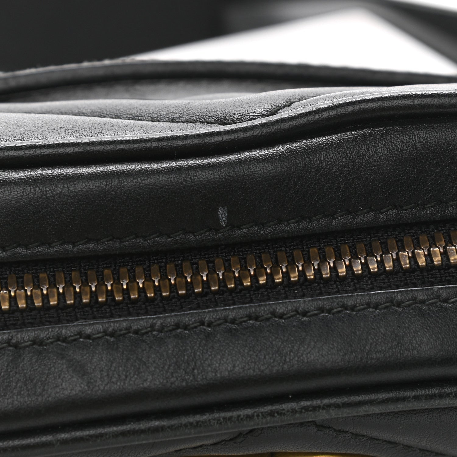 Gucci Calfskin Matelasse GG Marmont Belt Bag 95 38 Black 13 of 15