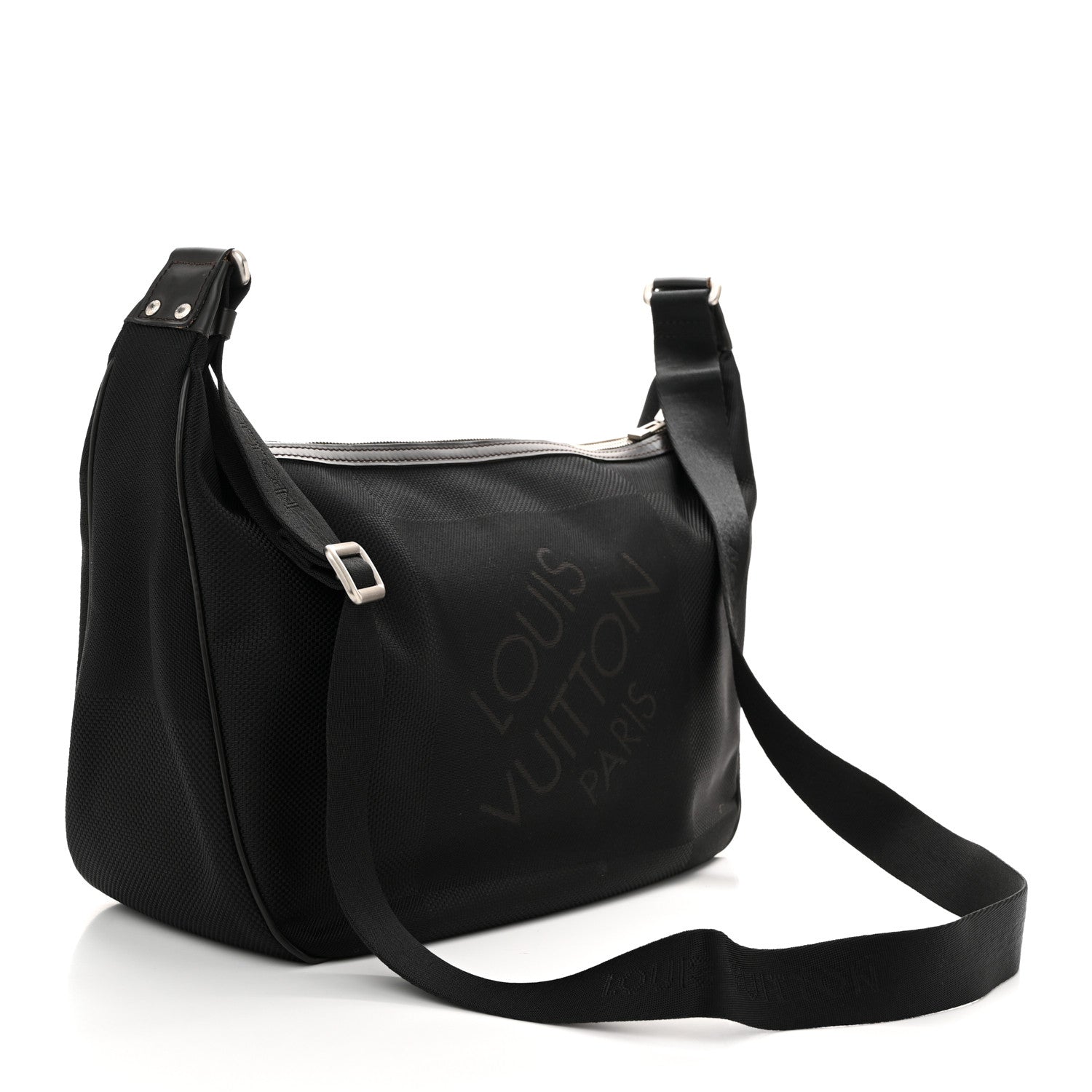 バッグ LV Damier geant petit Messenger bag Louis Vuitton Black Damier Geant Canvas Petit Messenger Bag