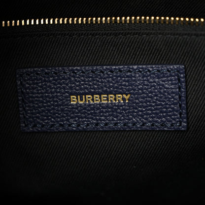 Burberry Derby Calfskin Vintage Check Medium Banner Tote Regency Blue 6 of 9